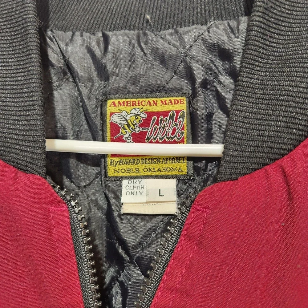 Bee Wild Vintage Men's Rodeo Western Wear‎ Full Zip Jacket Burgundy Size L